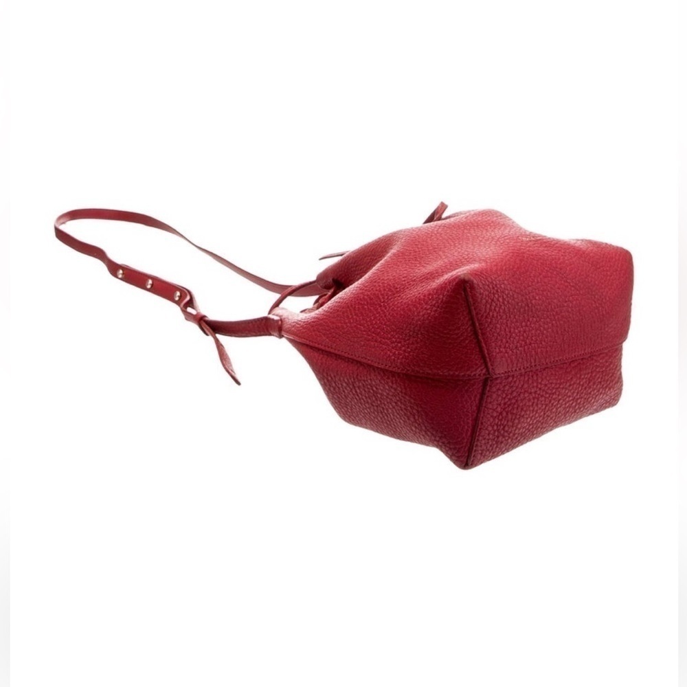 Mansur Gavriel Red Mini Bucket Bag - Picture 2 of 9